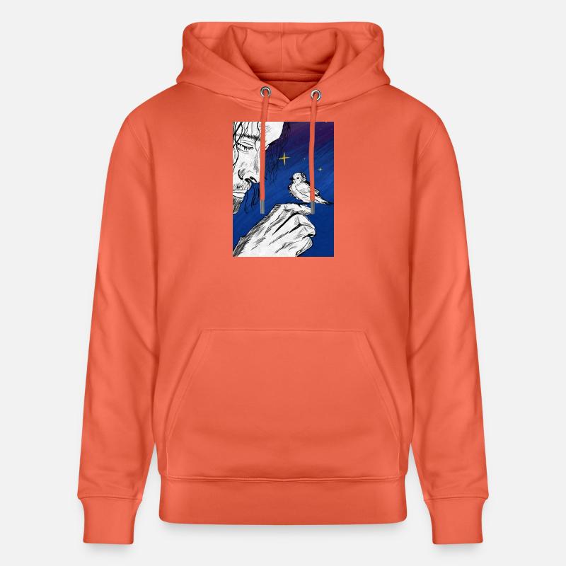 Numéro un sous la lune - Sweat à capuche bio CRUISER Stanley/Stella Unisexe - rouge clair