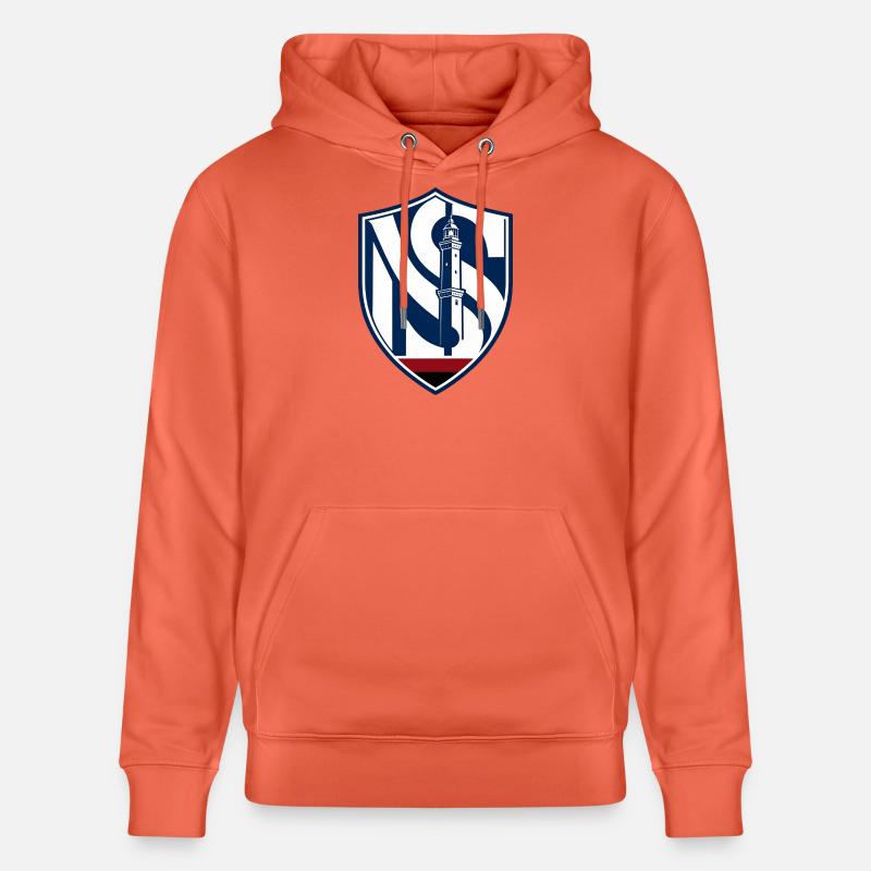 Phare dans la nuit - Sweat à capuche bio CRUISER Stanley/Stella Unisexe - rouge clair