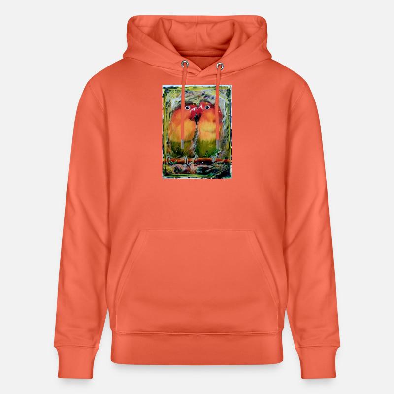 Inséparables - Sweat à capuche bio CRUISER Stanley/Stella Unisexe - rouge clair