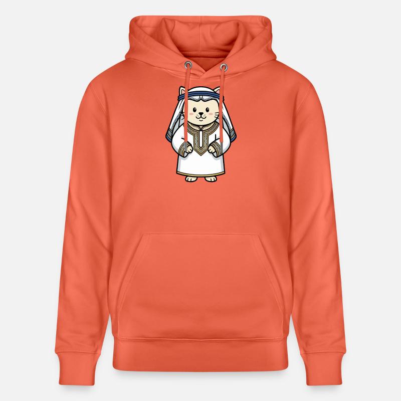 chat arabe - Sweat à capuche bio CRUISER Stanley/Stella Unisexe - rouge clair