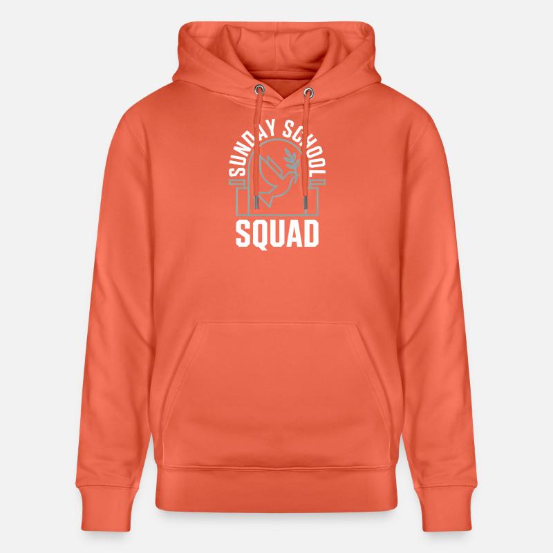 Équipe d’école du dimanche - Sweat à capuche bio CRUISER Stanley/Stella Unisexe - rouge clair