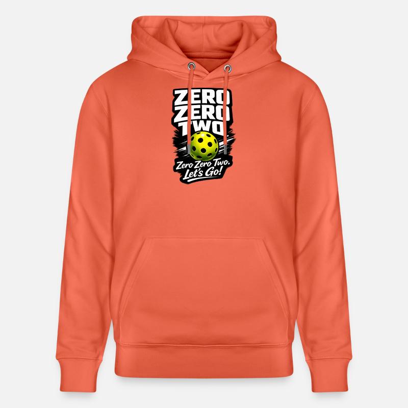 Zéro Zéro Deux – Allons-y Balle - Sweat à capuche bio CRUISER Stanley/Stella Unisexe - rouge clair