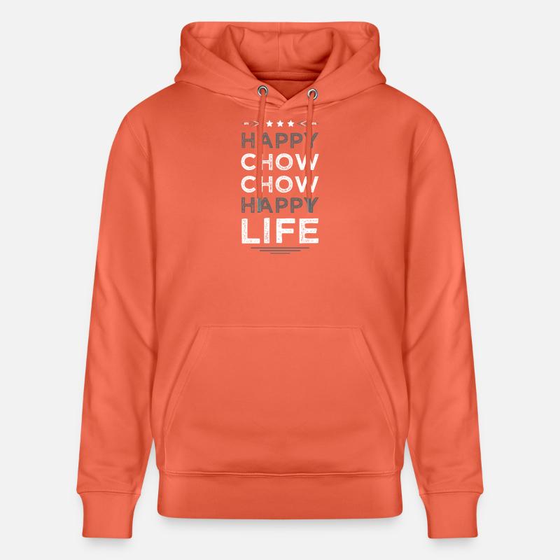Vie heureuse de Chow Chow - Sweat à capuche bio CRUISER Stanley/Stella Unisexe - rouge clair