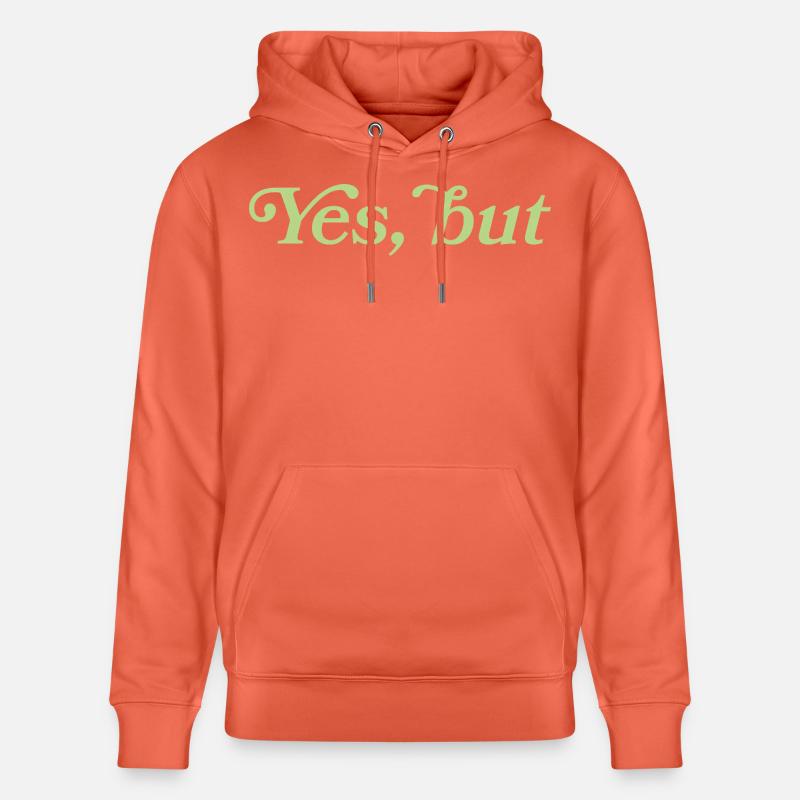 Yes, but – Minimalistisches Statement - Stanley/Stella Unisex Bio-Hoodie CRUISER  - Hellrot