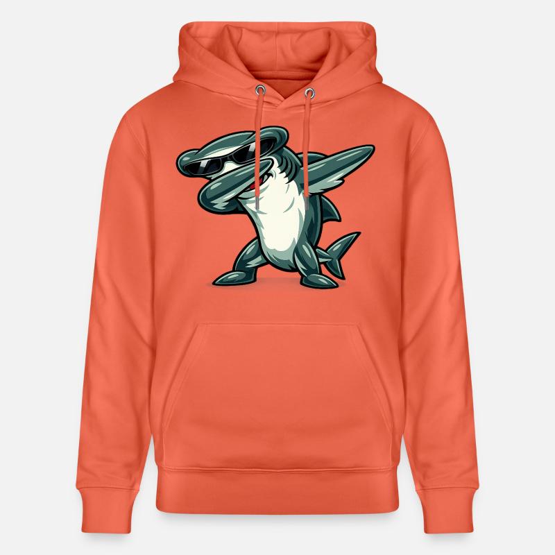 Requin-marteau à dabber - Sweat à capuche bio CRUISER Stanley/Stella Unisexe - rouge clair