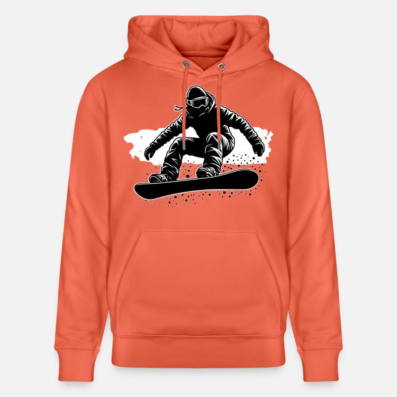 Planche à neige - Sweat à capuche bio CRUISER Stanley/Stella Unisexe - rouge clair