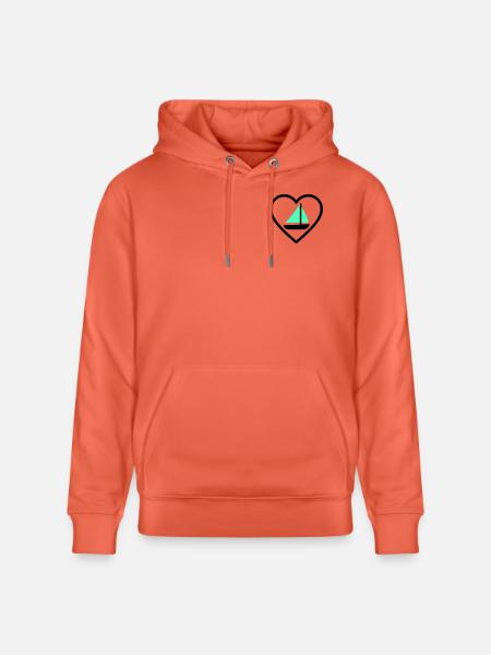 Cuore Vela – Passione Navigazione - Stanley/Stella CRUISER Unisex Organic Hoodie - light red
