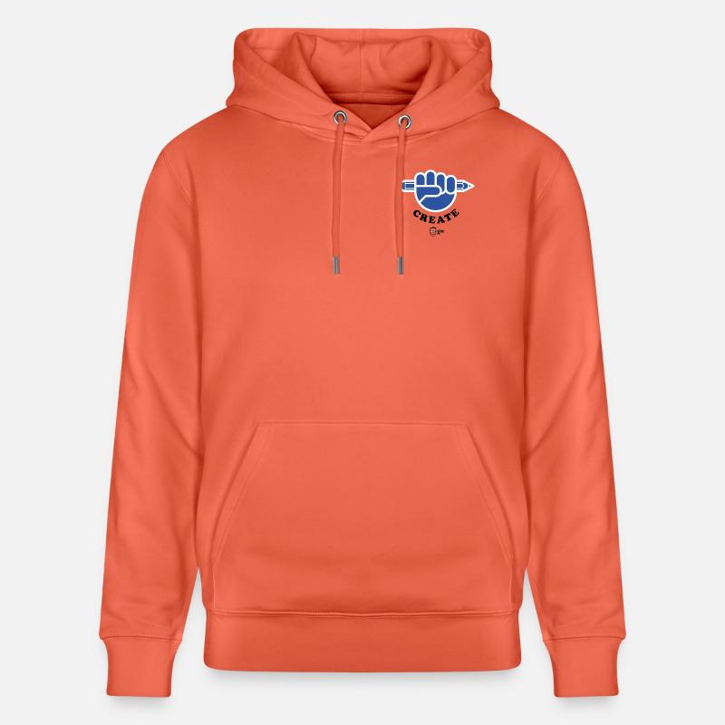 Create ! - Sweat à capuche bio CRUISER Stanley/Stella Unisexe - rouge clair