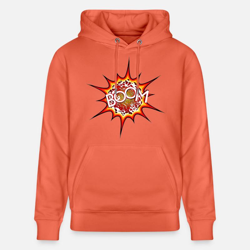 Explosion, bombe, explosion, bombe # - Sweat à capuche bio CRUISER Stanley/Stella Unisexe - rouge clair