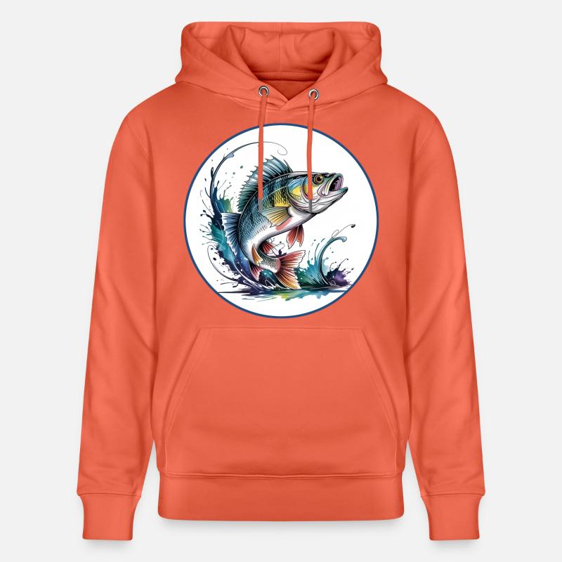 Pêche à la perche - Sweat à capuche bio CRUISER Stanley/Stella Unisexe - rouge clair