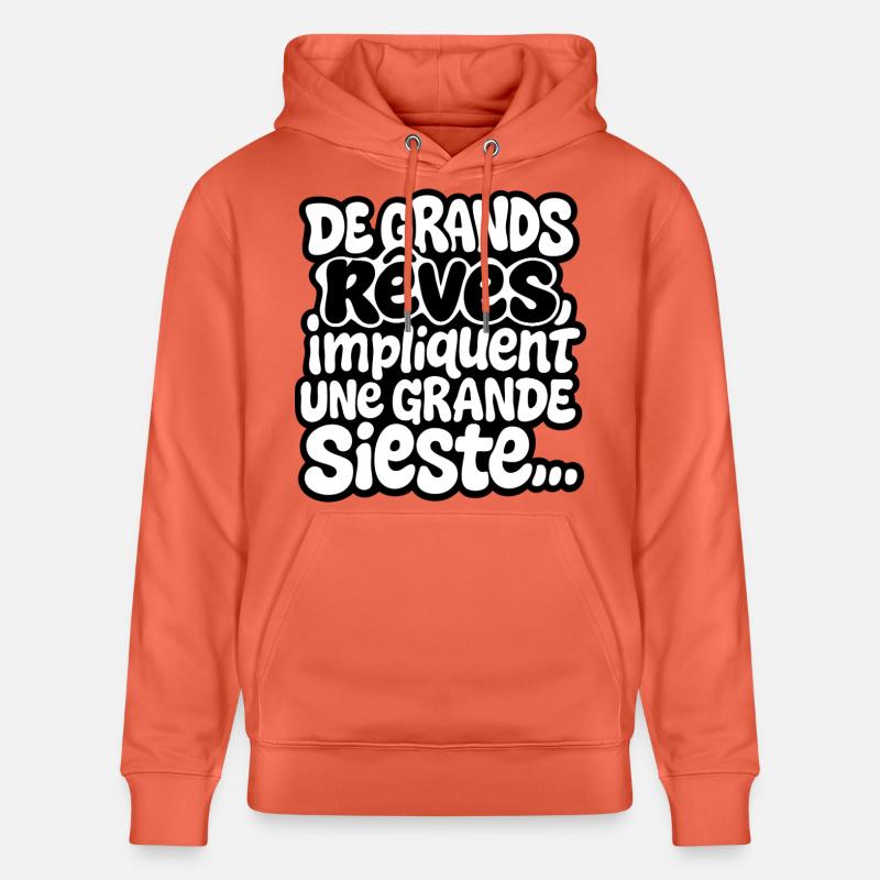 Große Träume beinhalten ein großes Nickerchen - Stanley/Stella Unisex Bio-Hoodie CRUISER  - Hellrot