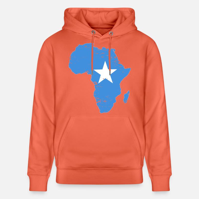 Drapeau somalien Afrique utilisé - Sweat à capuche bio CRUISER Stanley/Stella Unisexe - rouge clair