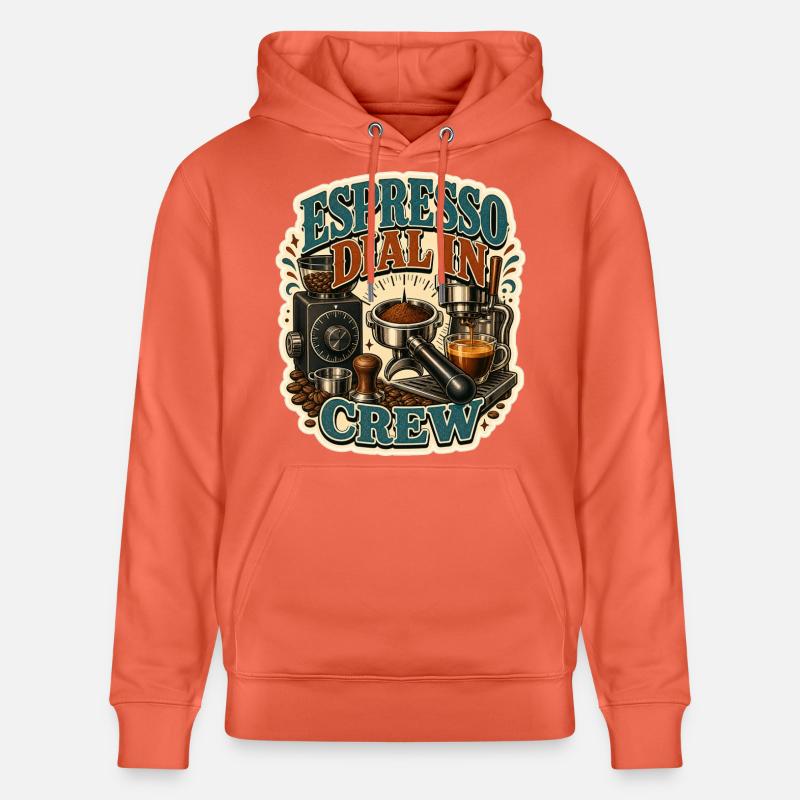 ÉQUIPE DE COMPOSITION À L’ESPRESSO - Sweat à capuche bio CRUISER Stanley/Stella Unisexe - rouge clair