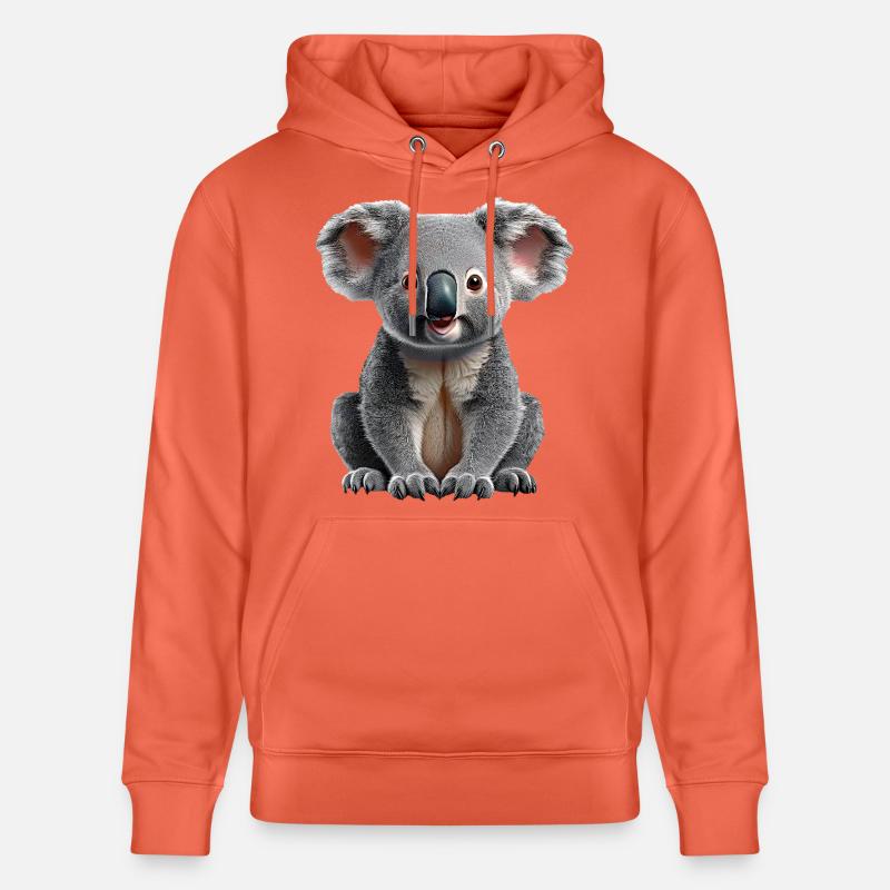 Koala - Sweat à capuche bio CRUISER Stanley/Stella Unisexe - rouge clair