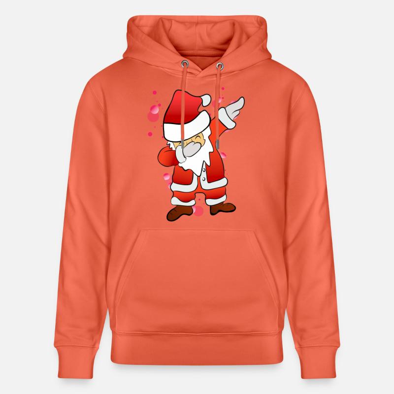 Dabbing Nikolaus - Stanley/Stella Unisex Bio-Hoodie CRUISER  - Hellrot