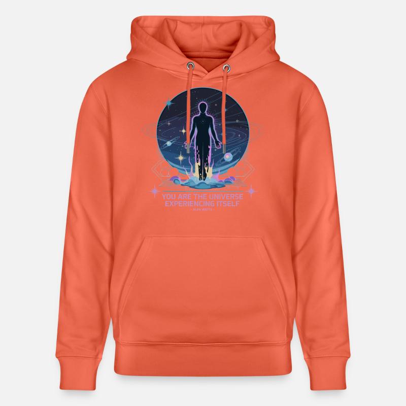 Être céleste | Alan Watts Citation Conception - Sweat à capuche bio CRUISER Stanley/Stella Unisexe - rouge clair