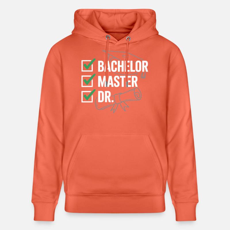 Abschlussbanner Bachelor Master Dr - Stanley/Stella Unisex Bio-Hoodie CRUISER  - Hellrot