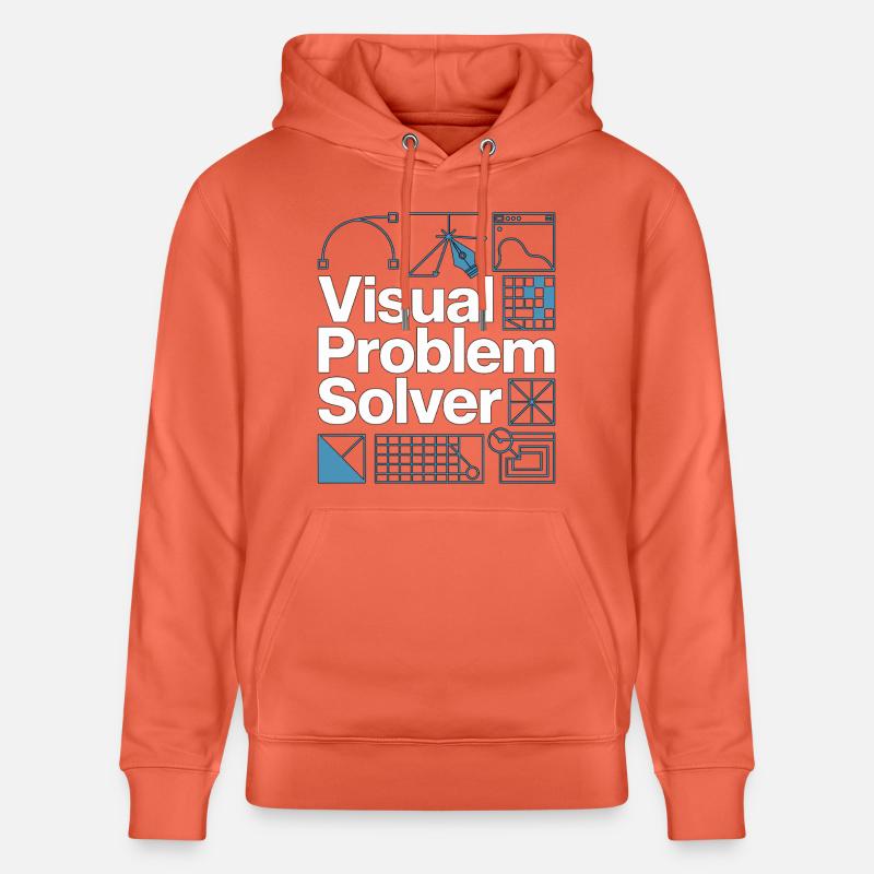 Graphiste Problème visuel Designer créatif - Sweat à capuche bio CRUISER Stanley/Stella Unisexe - rouge clair