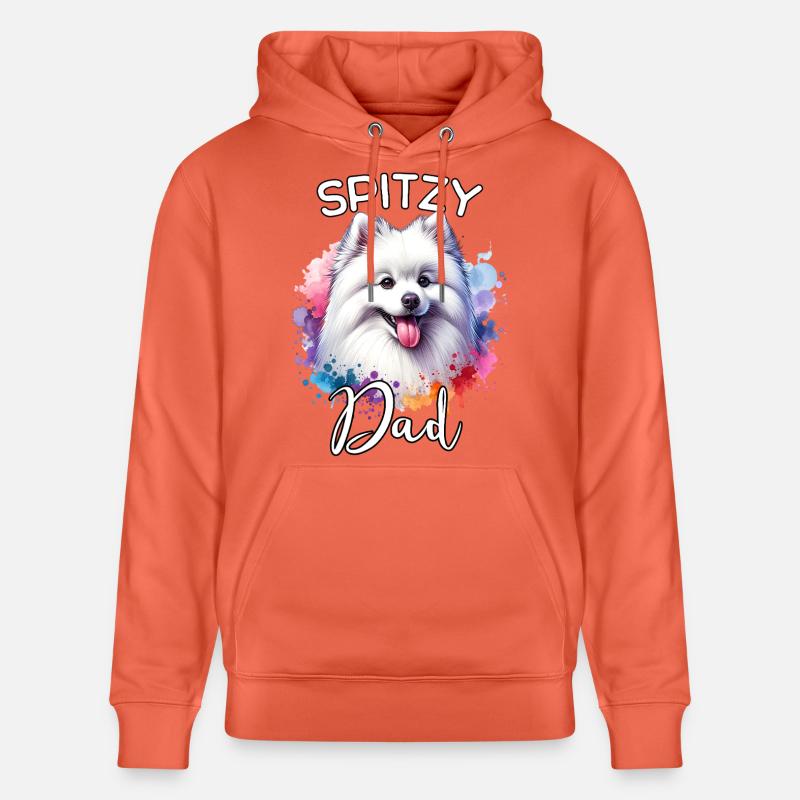 Spitz Papa - Sweat à capuche bio CRUISER Stanley/Stella Unisexe - rouge clair