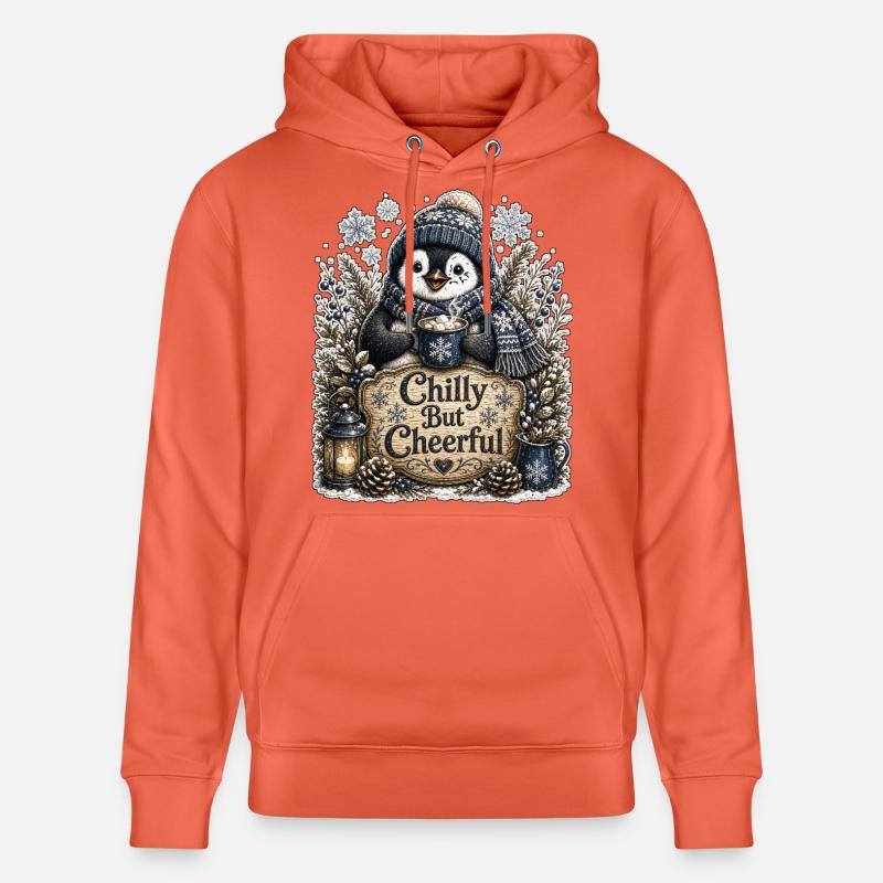 Froid mais Joyeux - Sweat à capuche bio CRUISER Stanley/Stella Unisexe - rouge clair