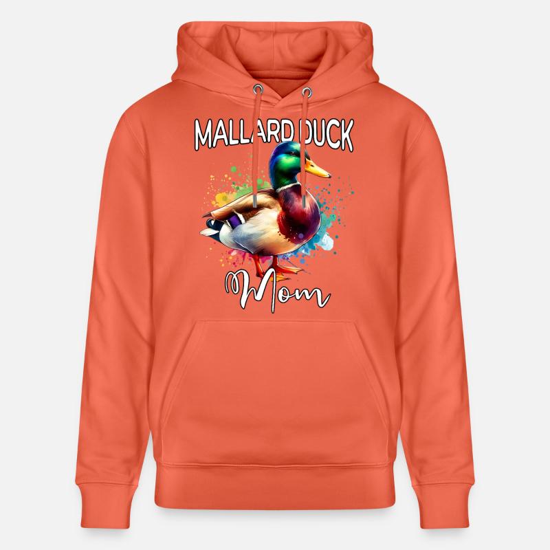 Maman du canard colvert - Sweat à capuche bio CRUISER Stanley/Stella Unisexe - rouge clair