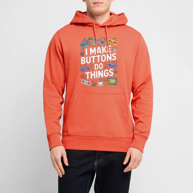 Game Developer I Make Buttons Software Developer Stanley/Stella Unisex Bio-Hoodie CRUISER 