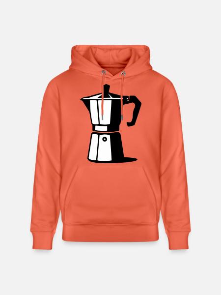 Espresso pot - Stanley/Stella CRUISER Unisex Organic Hoodie - light red
