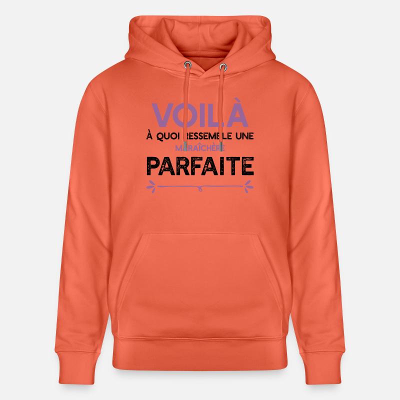 Une Maraîchère parfaite cadeau - Sweat à capuche bio CRUISER Stanley/Stella Unisexe - rouge clair