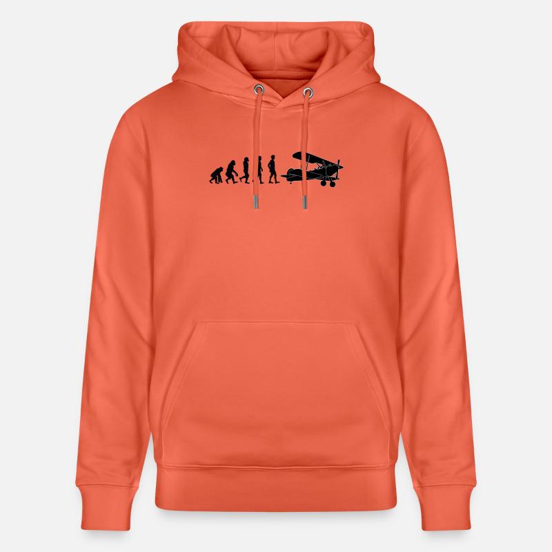 pilote évolution - Sweat à capuche bio CRUISER Stanley/Stella Unisexe - rouge clair