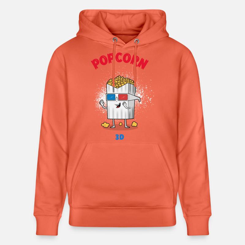popcorn - Sweat à capuche bio CRUISER Stanley/Stella Unisexe - rouge clair