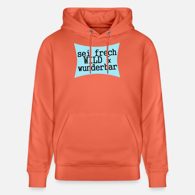 sei frech wild & wunderbar - Stanley/Stella Unisex Bio-Hoodie CRUISER - Hellrot