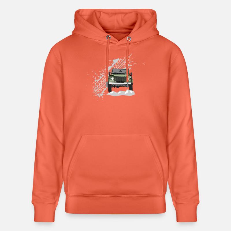 Defender Splash Front - Sweat à capuche bio CRUISER Stanley/Stella Unisexe - rouge clair