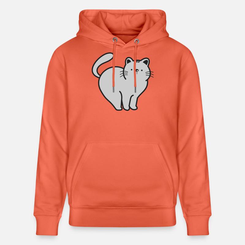 Chats Chats - Sweat à capuche bio CRUISER Stanley/Stella Unisexe - rouge clair