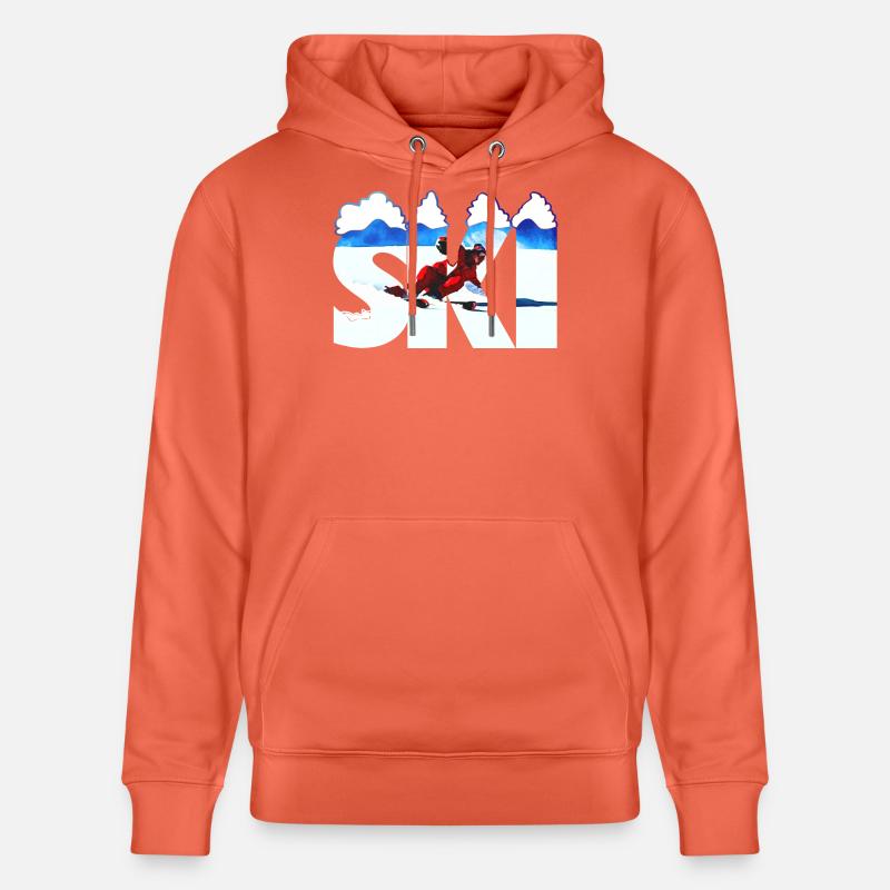 SKI - Sweat à capuche bio CRUISER Stanley/Stella Unisexe - rouge clair