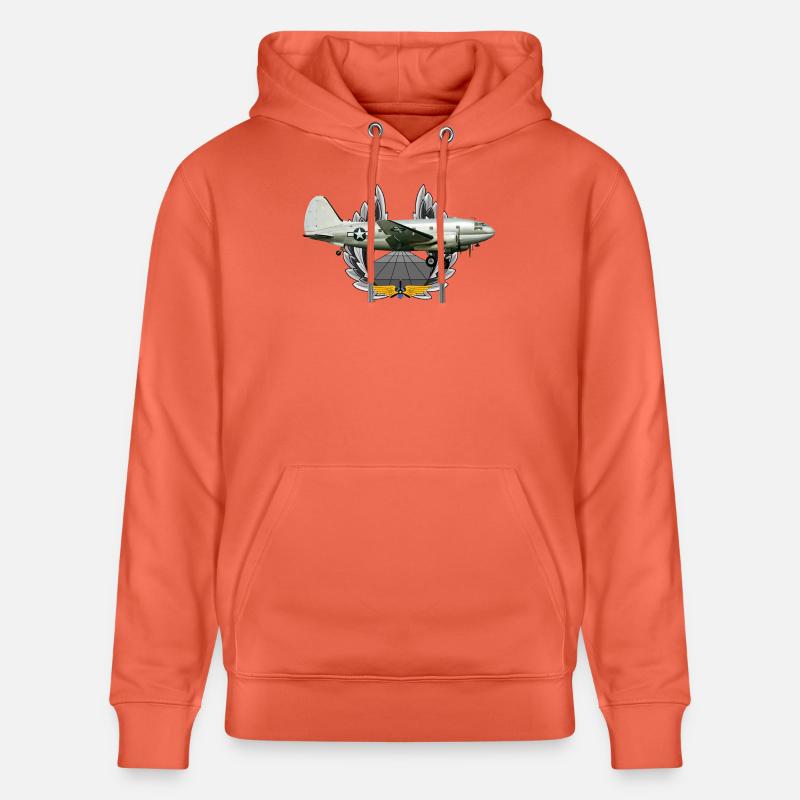 C-46 Commando - Sweat à capuche bio CRUISER Stanley/Stella Unisexe - rouge clair