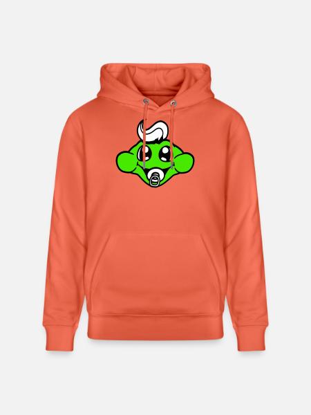 Frog Toad Baby Pacifier Mom Dad Child Family - Stanley/Stella CRUISER Unisex Organic Hoodie - light red