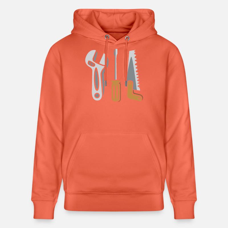 Ensemble d’outils – Conception DIY - Sweat à capuche bio CRUISER Stanley/Stella Unisexe - rouge clair