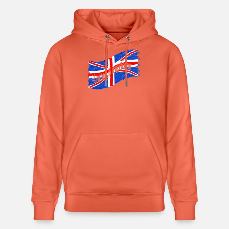 Drapeau de l’Angleterre - Sweat à capuche bio CRUISER Stanley/Stella Unisexe - rouge clair