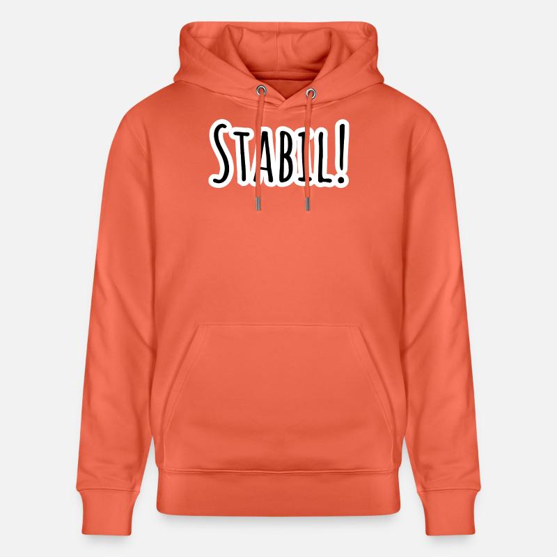Un design solide ! Restez stable ! - Sweat à capuche bio CRUISER Stanley/Stella Unisexe - rouge clair