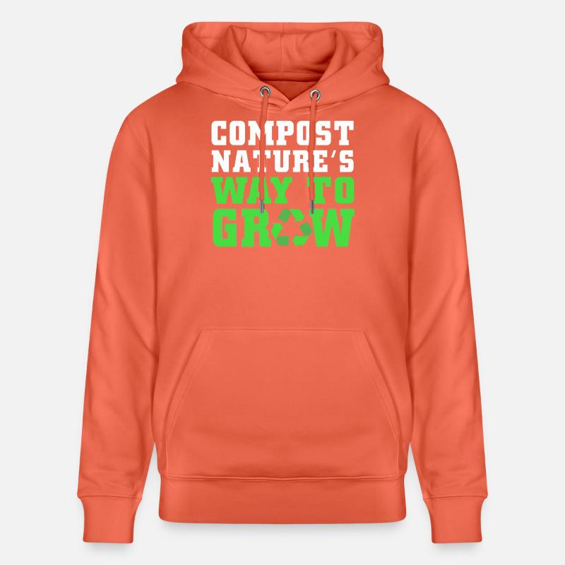 Cadeau de vers de compost - Sweat à capuche bio CRUISER Stanley/Stella Unisexe - rouge clair