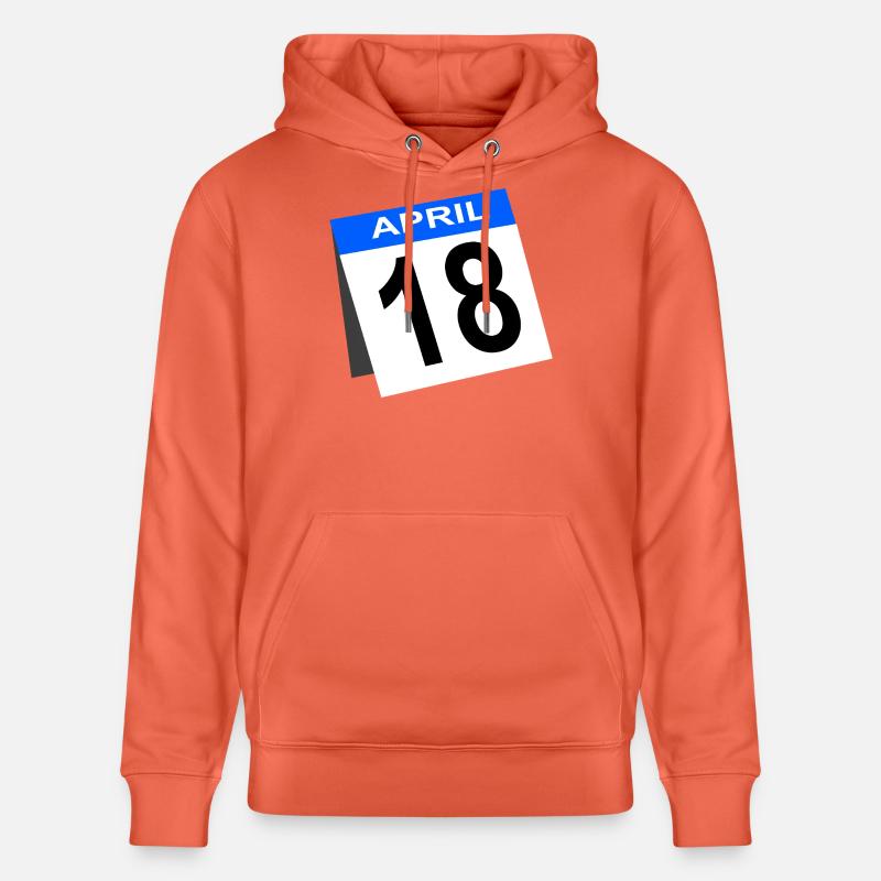 Calendrier du 18e anniversaire d’avril - Sweat à capuche bio CRUISER Stanley/Stella Unisexe - rouge clair