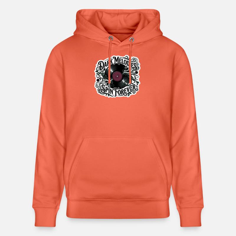 Dark Melodies Spin Forever - Stanley/Stella CRUISER Unisex Organic Hoodie - light red