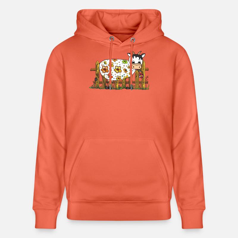 Vache - Sweat à capuche bio CRUISER Stanley/Stella Unisexe - rouge clair