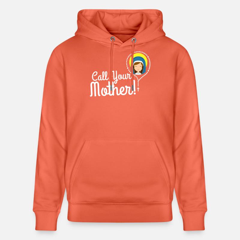 Nenne deine Mutter Illustration Tee - Stanley/Stella Unisex Bio-Hoodie CRUISER - Hellrot