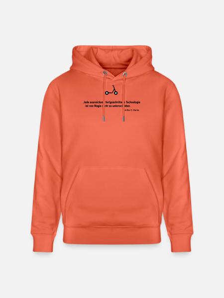 Technologie Magie Scooter - Stanley/Stella Unisex Bio-Hoodie CRUISER - Hellrot