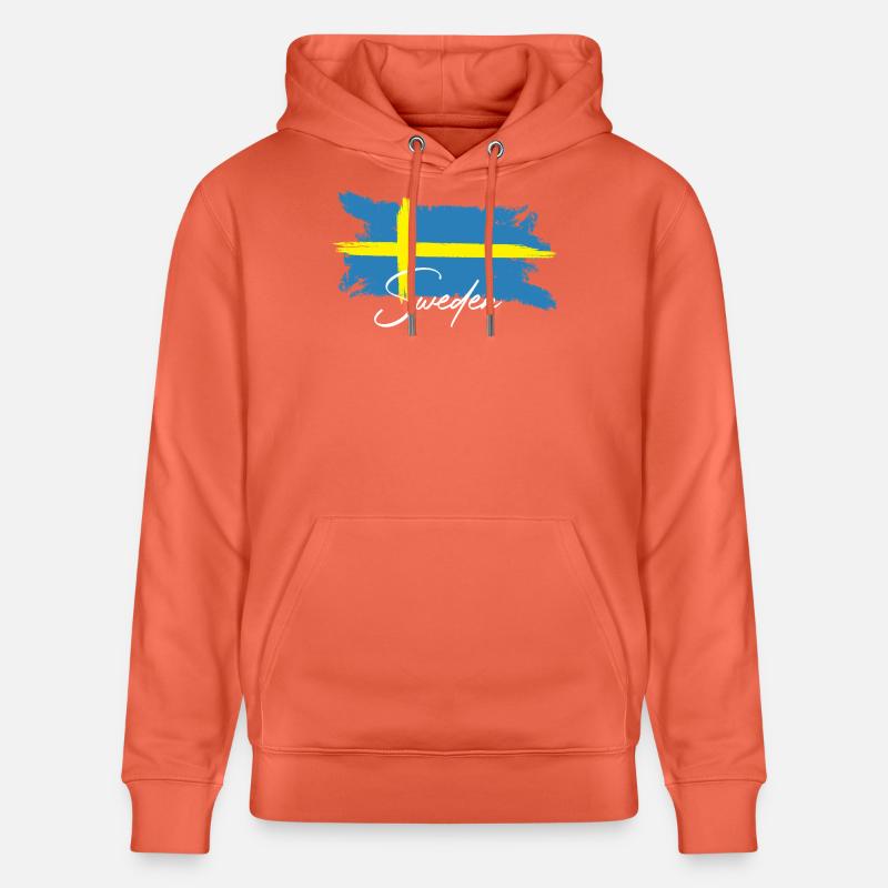 Suède, Scandinavie - Sweat à capuche bio CRUISER Stanley/Stella Unisexe - rouge clair