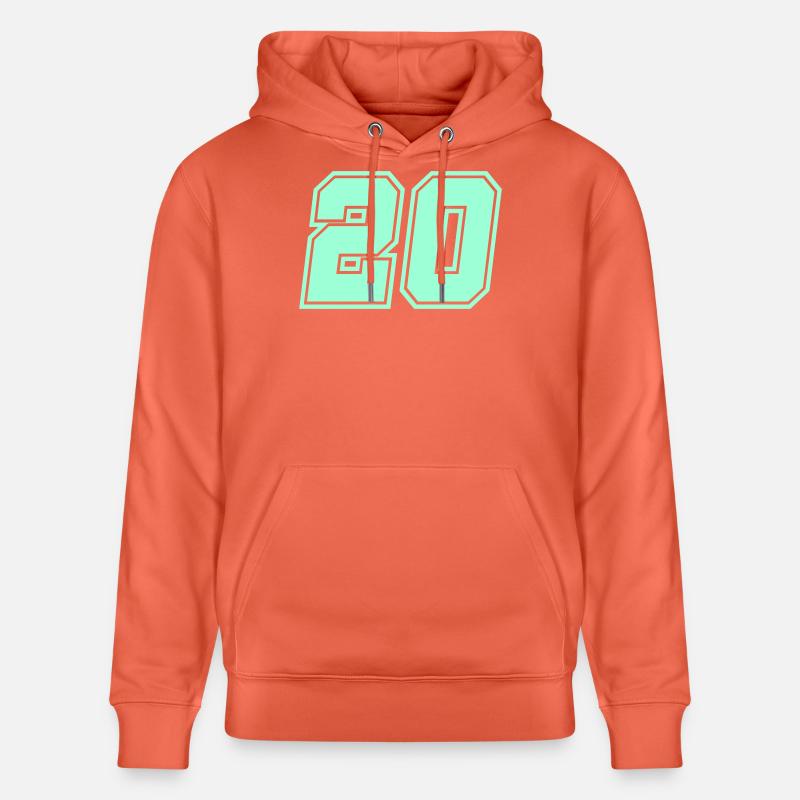20- - Sweat à capuche bio CRUISER Stanley/Stella Unisexe - rouge clair