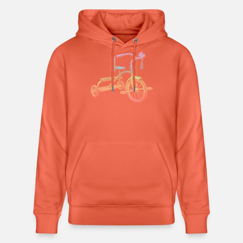 Tricycle - Sweat à capuche bio CRUISER Stanley/Stella Unisexe - rouge clair