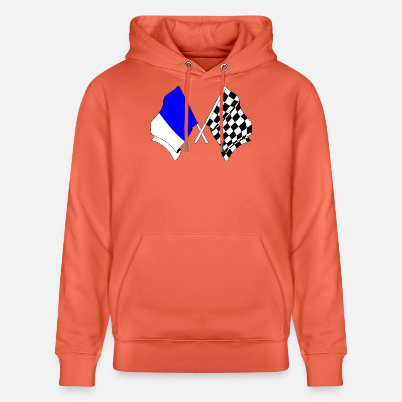 Drapeaux de course de Spa - Sweat à capuche bio CRUISER Stanley/Stella Unisexe - rouge clair