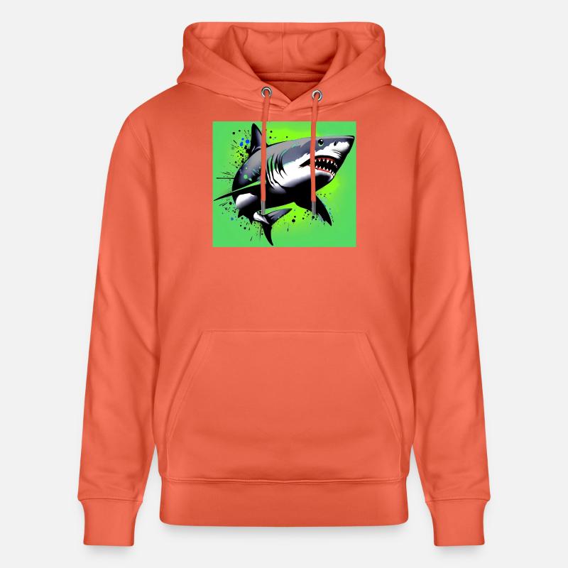 Requin - Sweat à capuche bio CRUISER Stanley/Stella Unisexe - rouge clair